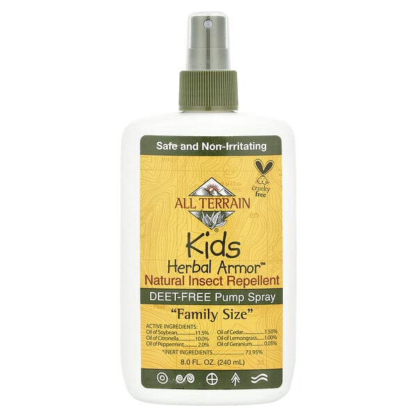 alt01009_v_20.jpg Kids Herbal Armor™, натуральное средство от насекомых, 240 мл (8 жидк. Унций) — All Terrain