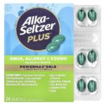 PowerMax® Gels, Sinus, Allergy & Cough, максимальная эффективность, 24 жидких геля — Alka-Seltzer Plus