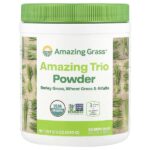 Amazing Trio, порошок из ростков ячменя, пшеницы и люцерны, 240 г (8,5 унции) — Amazing Grass