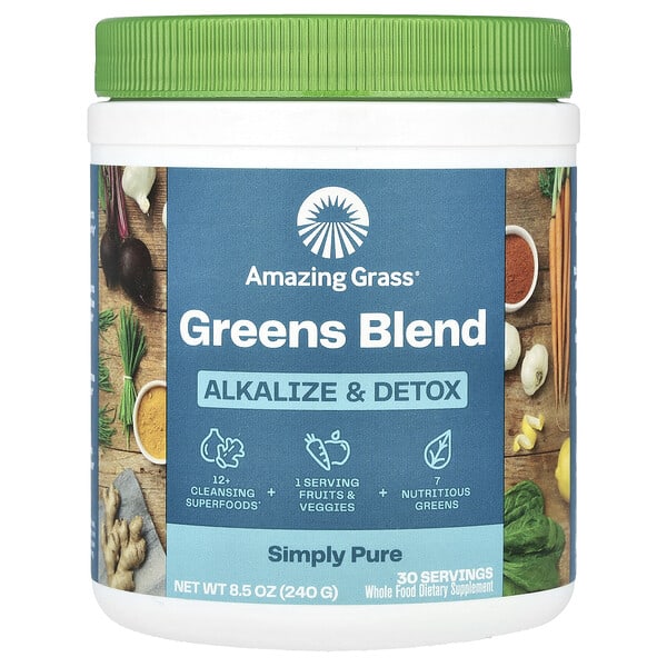 amg00350_v_37.jpg Green Superfood, добавка для снижения кислотности и выведения токсинов, 240 г (8,5 унции) — Amazing Grass