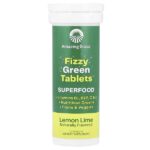 Fizzy Green Tablets, Superfood, лимон и лайм, 10 таблеток — Amazing Grass