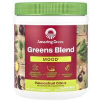Greens Blend, Mood, маракуйя и цитрус, 210 г (7,4 унции) — Amazing Grass