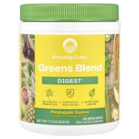 Greens Blend, Digest, ананас и гуава, 210 г (7,4 унции) — Amazing Grass