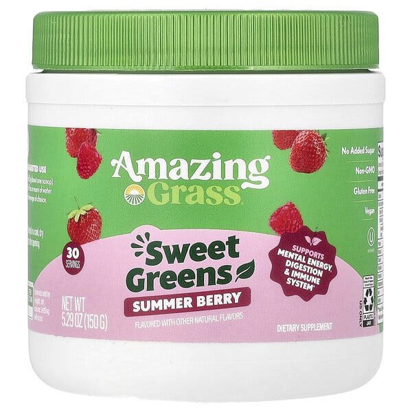 amg00933_v_8.jpg сладкая зелень, со вкусом ягод, 150 г (5,29 унции) — Amazing Grass