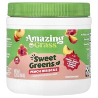 сладкая зелень, персик и гибискус, 150 г (5,29 унции) — Amazing Grass