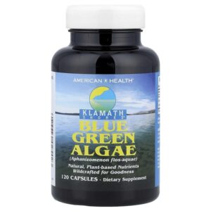 Klamath Shores®, сине-зеленые водоросли, 120 капсул (500 мг в 1 капсуле) — American Health