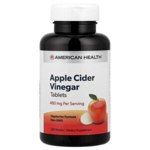 яблочный уксус, 480 мг, 200 таблеток (240 мг в 1 таблетке) — American Health