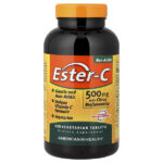 Ester-C® с цитрусовыми биофлавоноидами, 500 мг, 450 вегетарианских таблеток — American Health