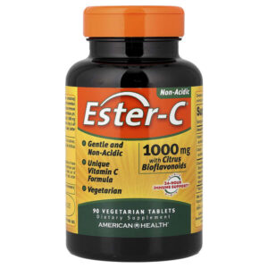Ester-C® с цитрусовыми биофлавоноидами, 1000 мг, 90 вегетарианских таблеток — American Health