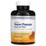 Super Chewable Papaya Enzyme Plus, 360 таблеток — American Health