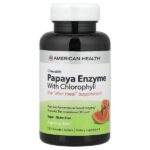 фермент папайи с хлорофиллом, 250 жевательных таблеток — American Health
