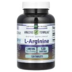 L-аргинин, 1000 мг, 120 таблеток — Amazing Nutrition