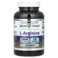 L-аргинин, 1000 мг, 120 таблеток — Amazing Nutrition