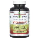 Витамин C, 1000 мг, 250 таблеток — Amazing Nutrition
