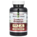 кверцетин и бромелаин, 120 растительных капсул — Amazing Nutrition