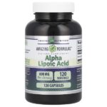 Альфа-липоевая кислота, 600 мг, 120 капсул — Amazing Nutrition