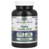 Альфа-липоевая кислота, 600 мг, 120 капсул — Amazing Nutrition