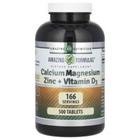 Amazing Formulas, кальций, магний, цинк и витамин D3, 500 таблеток — Amazing Nutrition