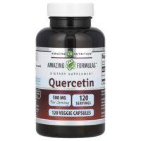 Кверцетин, 500 мг, 120 растительных капсул — Amazing Nutrition