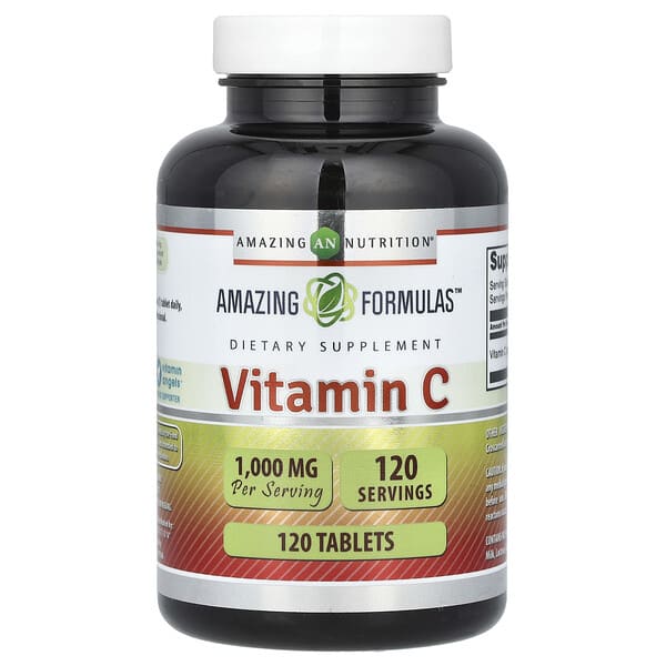 amn02232_v_28.jpg Витамин C, 1000 мг, 120 таблеток — Amazing Nutrition