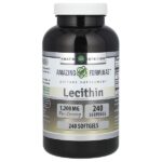 Лецитин, 1200 мг, 240 мягких таблеток — Amazing Nutrition