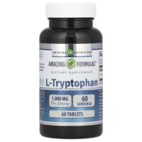 L-триптофан, 1000 мг, 60 таблеток — Amazing Nutrition