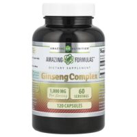комплекс с женьшенем, 120 капсул (500 мг в 1 капсуле) — Amazing Nutrition