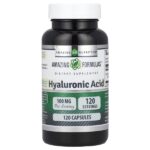 гиалуроновая кислота, 100 мг, 120 капсул — Amazing Nutrition