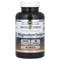 Оксид магния, 500 мг, 90 капсул — Amazing Nutrition