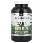 ГАМК, 750 мг, 300 растительных капсул — Amazing Nutrition