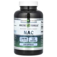 NAC, 250 капсул (600 мг в 1 капсуле) — Amazing Nutrition