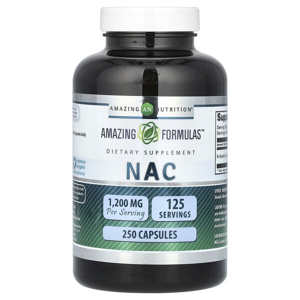amn02619_v_24.jpg NAC, 250 капсул (600 мг в 1 капсуле) — Amazing Nutrition