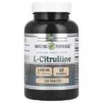 L-цитруллин, 120 таблеток (1000 мг в каждой таблетке) — Amazing Nutrition