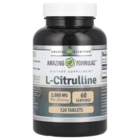 L-цитруллин, 120 таблеток (1000 мг в каждой таблетке) — Amazing Nutrition