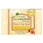 кусковое мыло для рук и тела, с медом и яблоком, 250 г (8,8 унции) — A La Maison de Provence