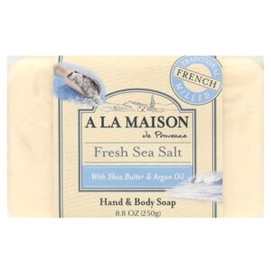 кусковое мыло для рук и тела, свежая морская соль, 250 г (8,8 унции) — A La Maison de Provence