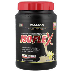 ISOFLEX®, чистый изолят сывороточного протеина, ваниль, 907 г (2 фунта) — ALLMAX