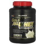 GOLD ALLWHEY®, сывороточный протеин премиального качества, французская ваниль, 2,27 кг (5 фунтов) — ALLMAX