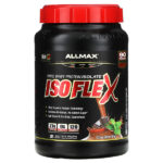 ISOFLEX®, чистый изолят сывороточного протеина, со вкусом шоколада и мяты, 908 г (2 фунта) — ALLMAX