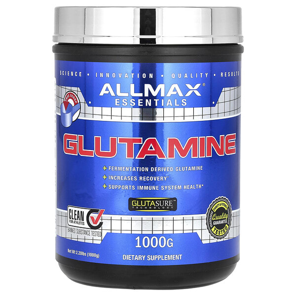 amx12294_v_45.jpg Essentials, глутамин, 1000 г (2,2 фунта) — ALLMAX