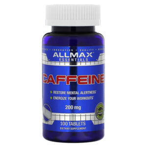 Essentials, кофеин, 200 мг, 100 таблеток — ALLMAX