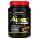 AllWhey Gold, 100 % сывороточный белок + изолят сывороточного белка премиум-качества, со вкусом шоколада, 907 г (2 фунта) — ALLMAX
