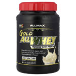 GOLD ALLWHEY®, сывороточный протеин премиального качества, французская ваниль, 907 г (2 фунта) — ALLMAX