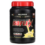 ISOFLEX®, чистый изолят сывороточного протеина, банан, 907 г (2 фунта) — ALLMAX