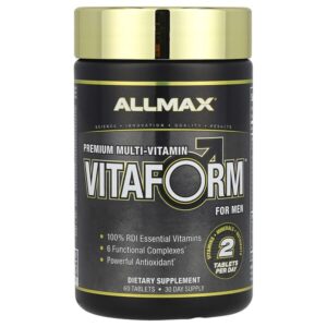 Vitaform, мультивитамин премиального качества для мужчин, 60 таблеток — ALLMAX
