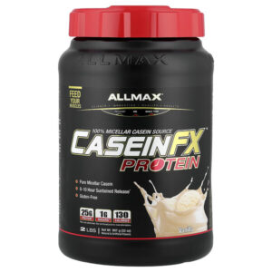 Casein-FX™, протеин, 100% мицеллярный казеин, ваниль, 907 г (2 фунта) — ALLMAX