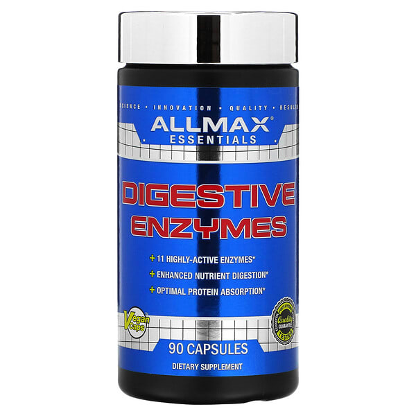 amx20237_v_38.jpg Essentials, пищеварительные ферменты, 90 капсул — ALLMAX