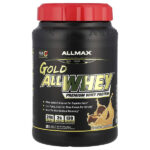 GOLD ALLWHEY®, сывороточный протеин премиального качества, шоколадно-арахисовая паста, 907 г (2 фунта) — ALLMAX