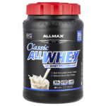 CLASSIC ALLWHEY®, 100% сывороточный протеин, со вкусом ванили, 907 г (2 фунта) — ALLMAX