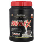 ISOFLEX®, чистый изолят сывороточного протеина, печенье и сливки, 907 г (2 фунта) — ALLMAX